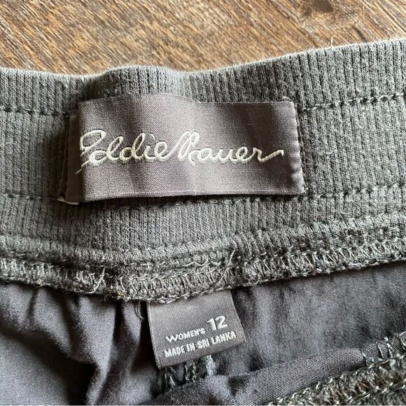 Eddie Bauer Shorts Pull On Grey 12 Cotton Athleisure - Picture 6 of 15